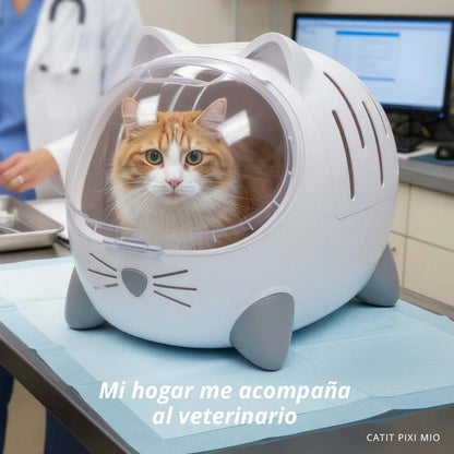 CATIT - TRANSPORTÍN Y CAMA PIXI MIO PARA GATOS