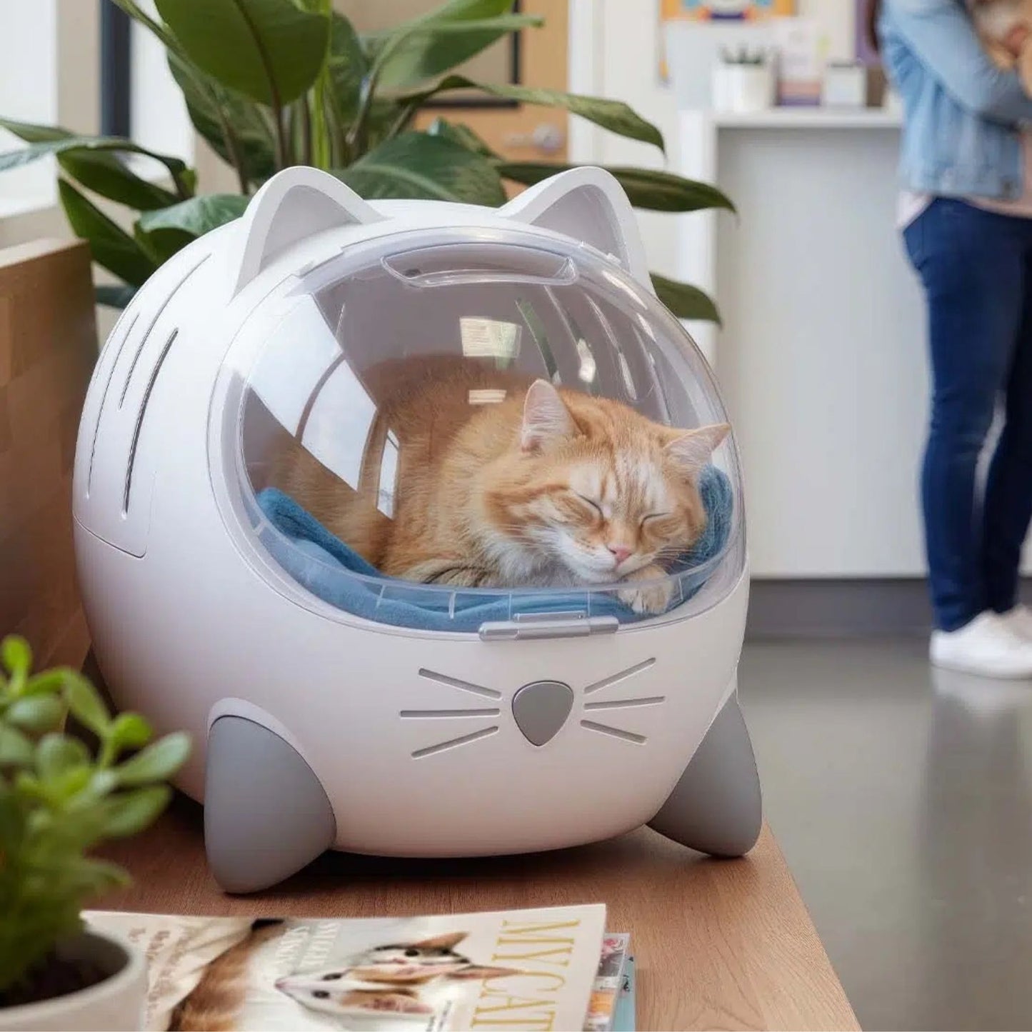 CATIT - TRANSPORTÍN Y CAMA PIXI MIO PARA GATOS