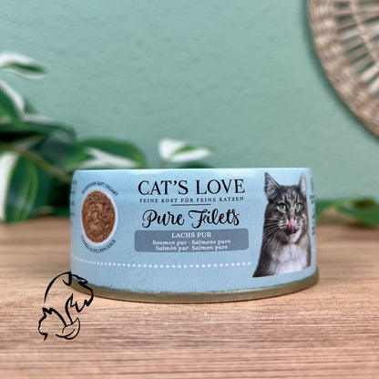 CAT´S LOVE - LATA DE FILETES DE SALMÓN PARA GATOS