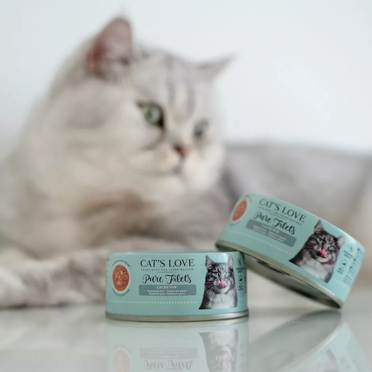 CAT´S LOVE - LATA DE FILETES DE SALMÓN PARA GATOS