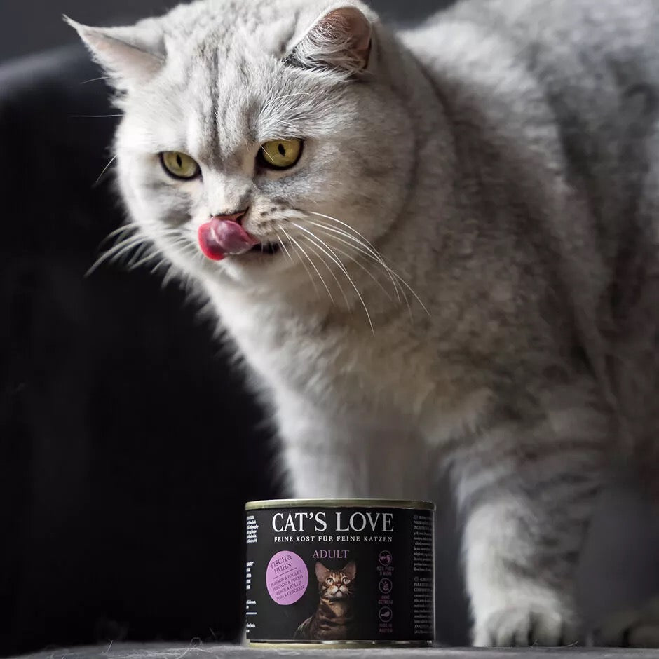 Cat´s Love Lata De Paté Suave De Pescado Y Pollo Para Gatos