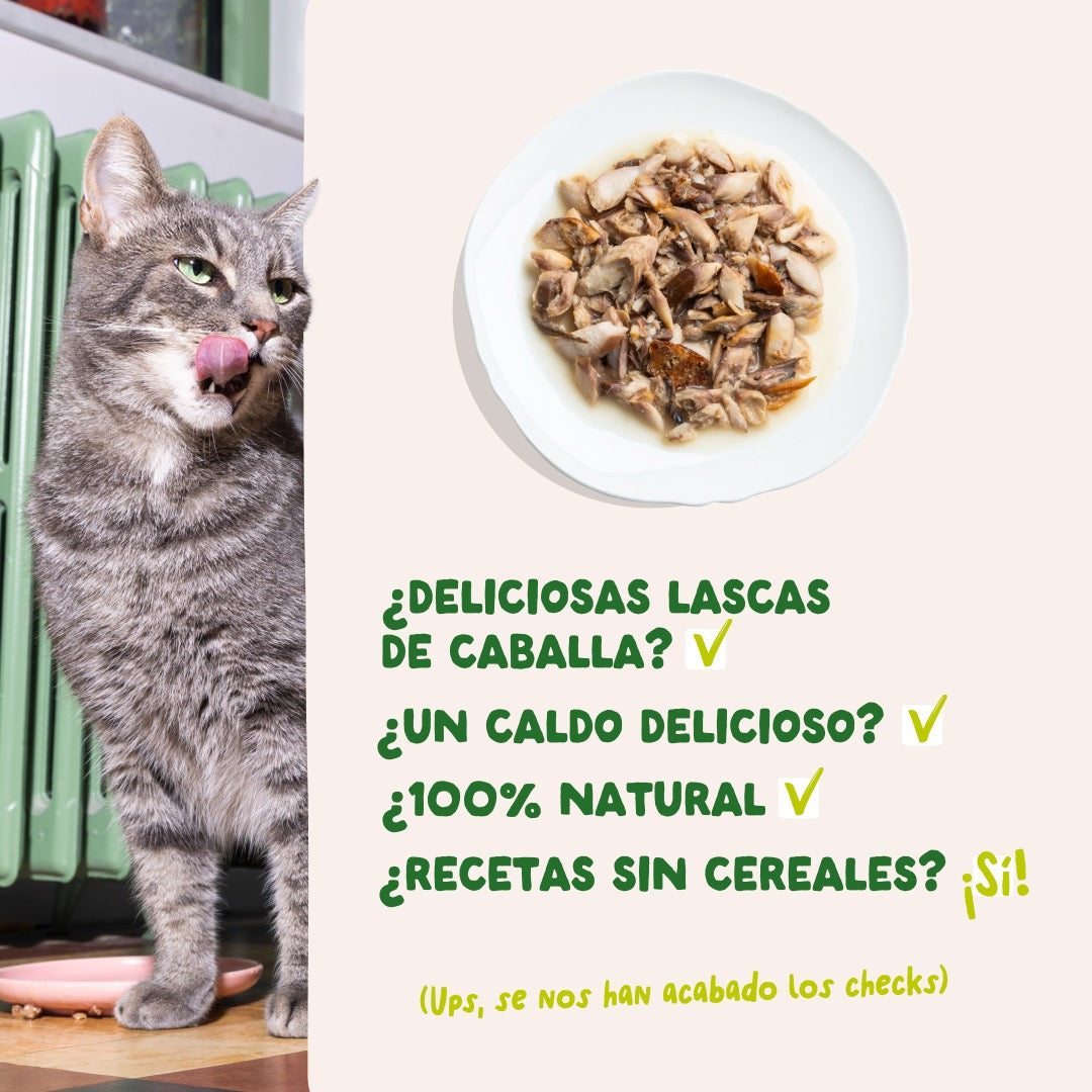 Filetes de caballa para gatos de la marca Edgard & Cooper.