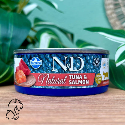 Farmina Natural Fish Trio Menu 5 Latas +1 Gratis Menu Atún y Salmón Para Gatos