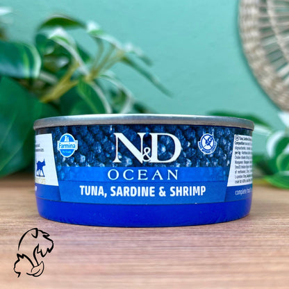 Farmina Ocean Lata De Atún, Sardina Y Gamba Para Gatos