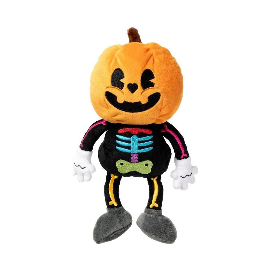 Juguete con cabeza calabaza para perros de la marca Fuzz Yard colección Halloween