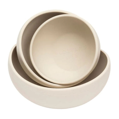 FUZZYARD LIFE - COMEDERO SILICONA BLANCO PARA PERROS (Y GATOS)