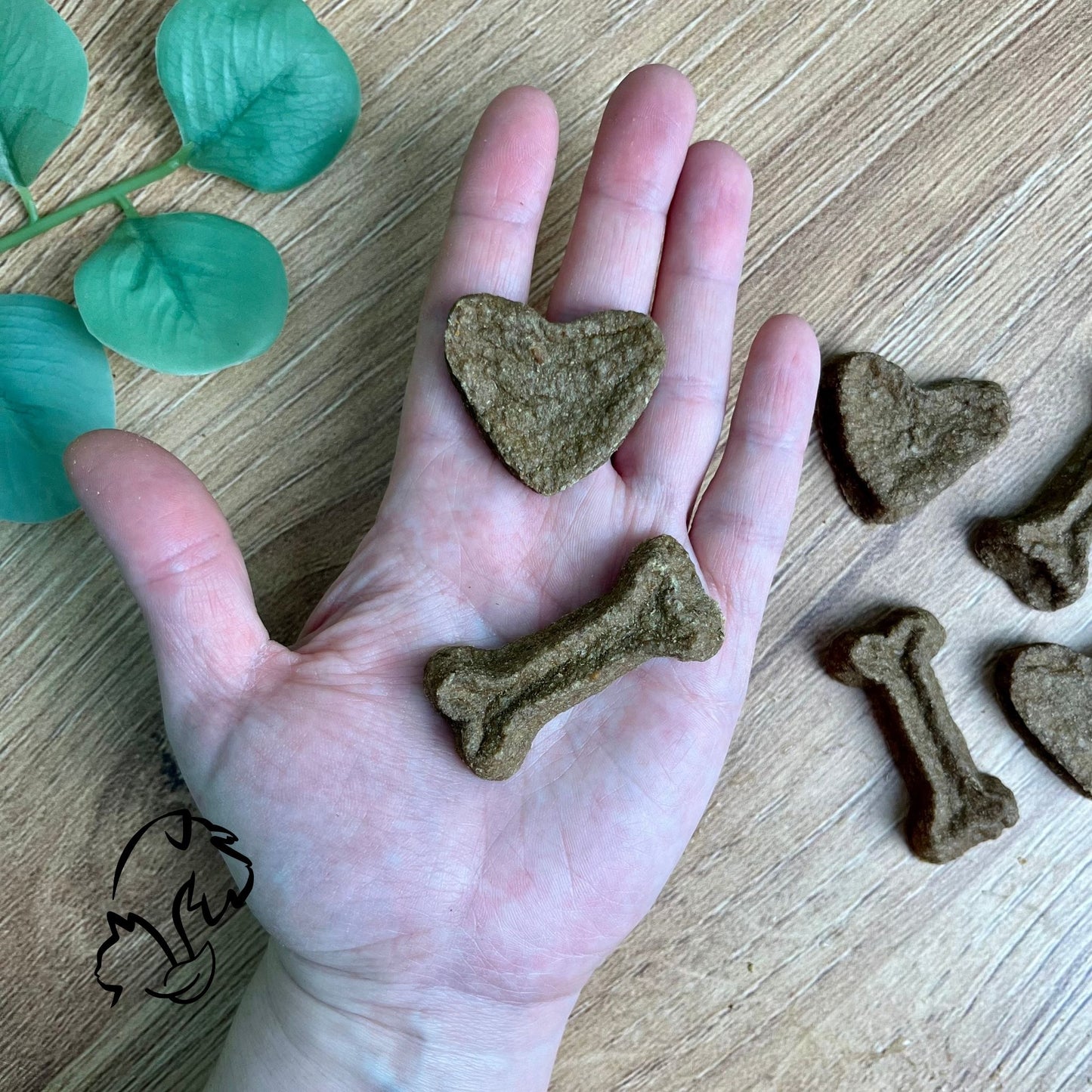 GALLETAS DE RENO CON CALABAZA Y MANZANA PARA PERROS
