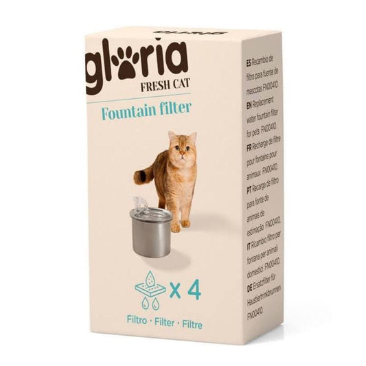 GLORIA PETS - FILTROS PARA FUENTE ACERO INOXIDABLE PARA GATOS