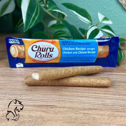 INABA - CHURU ROLLS DE POLLO CON ATÚN Y QUESO PARA PERROS