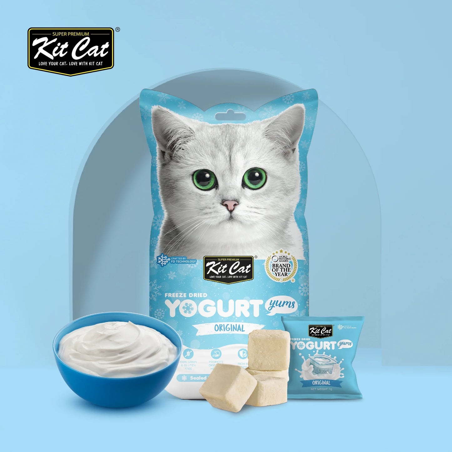 KIT CAT YUMS - YOGUR Y POLLO LIOFILIZADO PARA GATOS