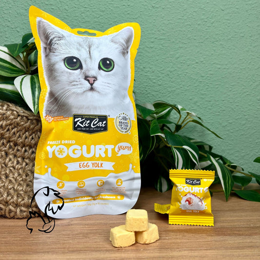 KIT CAT YUMS - YOGUR Y POLLO CON YEMA DE HUEVO LIOFILIZADO PARA GATOS