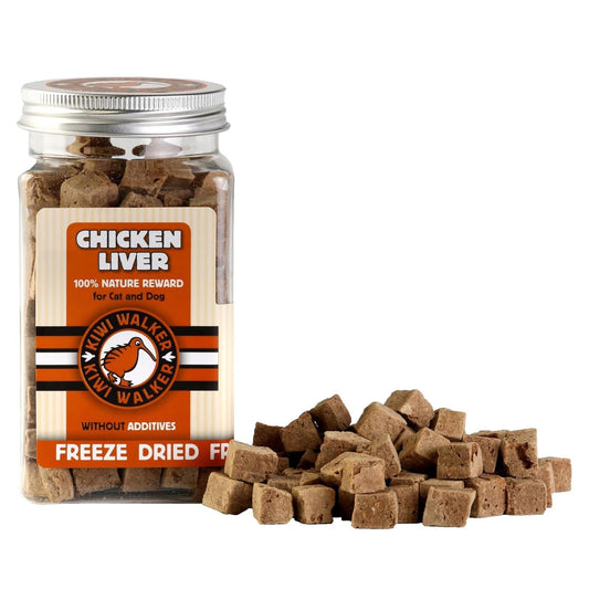 KIWI WALKER - PREMIOS LIOFILIZADOS DE HÍGADO DE POLLO PARA PERROS Y GATOS