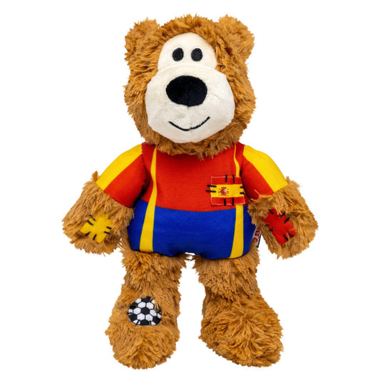 KONG - PELUCHOSO JUGADOR ESPAÑA - EDICIÓN LIMITADA MUNDIAL DE FÚTBOL - PARA PERROS