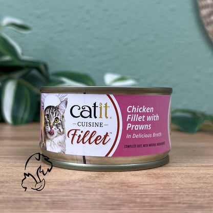CATIT - FILLET DE POLLO CON GAMBAS PARA GATOS