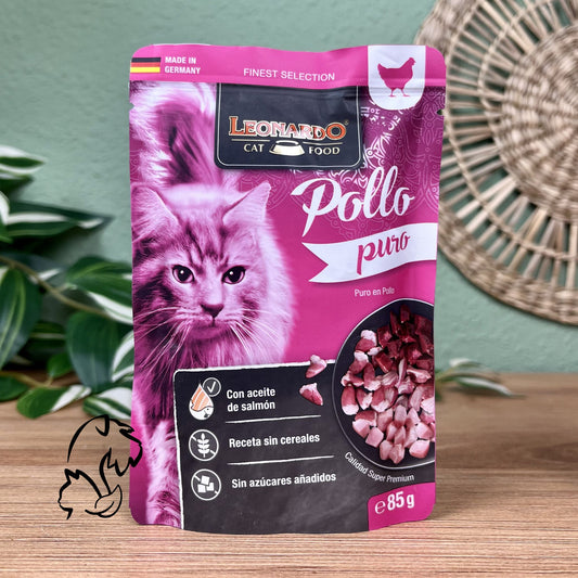 LEONARDO - SOBRE DE PURO POLLO PARA GATOS
