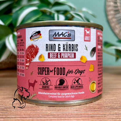 MAC´S - LATA DE TERNERA CON CALABAZA PARA PERROS