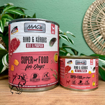 MAC´S - LATA DE TERNERA CON CALABAZA PARA PERROS