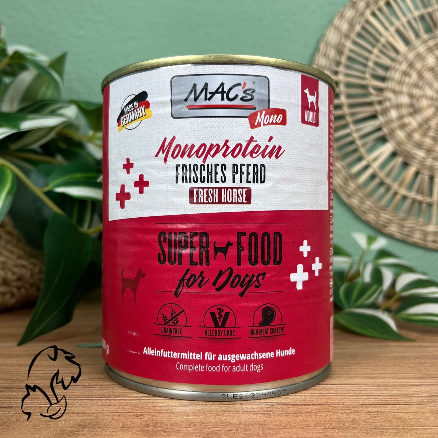 Mac´s Monoprotein Lata Natural De Caballo Para Perros