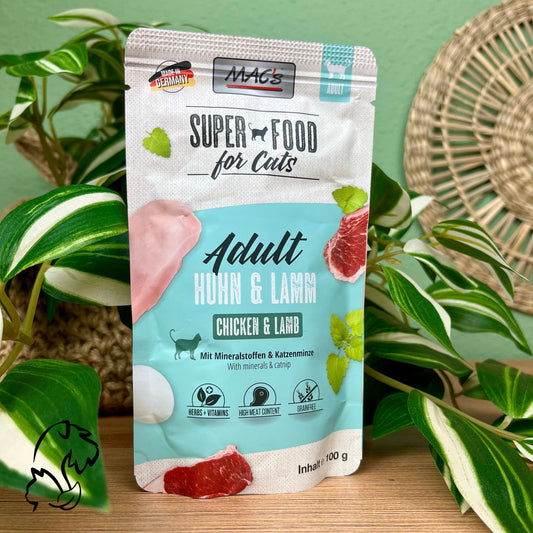 Mac´s Alimentación Natural En Sobre De Pollo Y Cordero Para Gatos