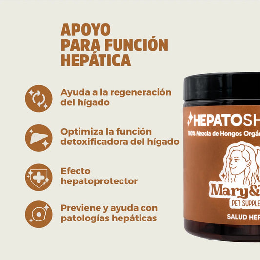 MARY & TRUFA - HEPATO SHROOMS - SALUD HEPÁTICA PARA PERROS Y GATOS
