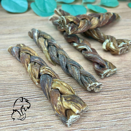 TRENZA DE CECINA DE VACUNO PARA PERROS