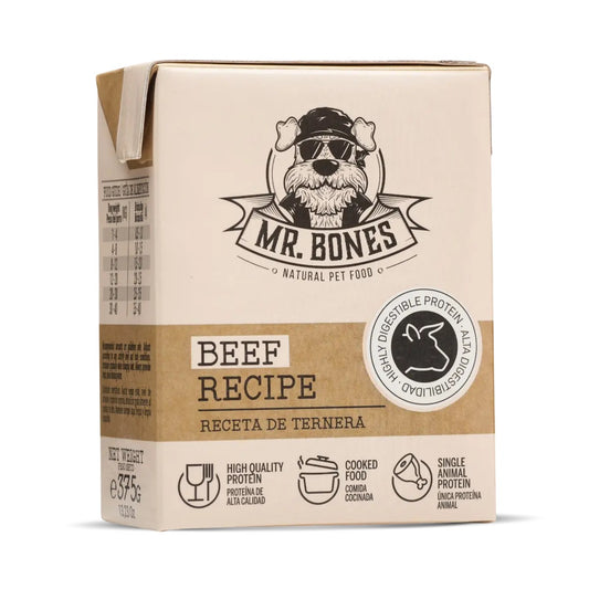 MR. BONES - RECETA DE TERNERA CON BONIATO Y ESPINACA PARA PERROS