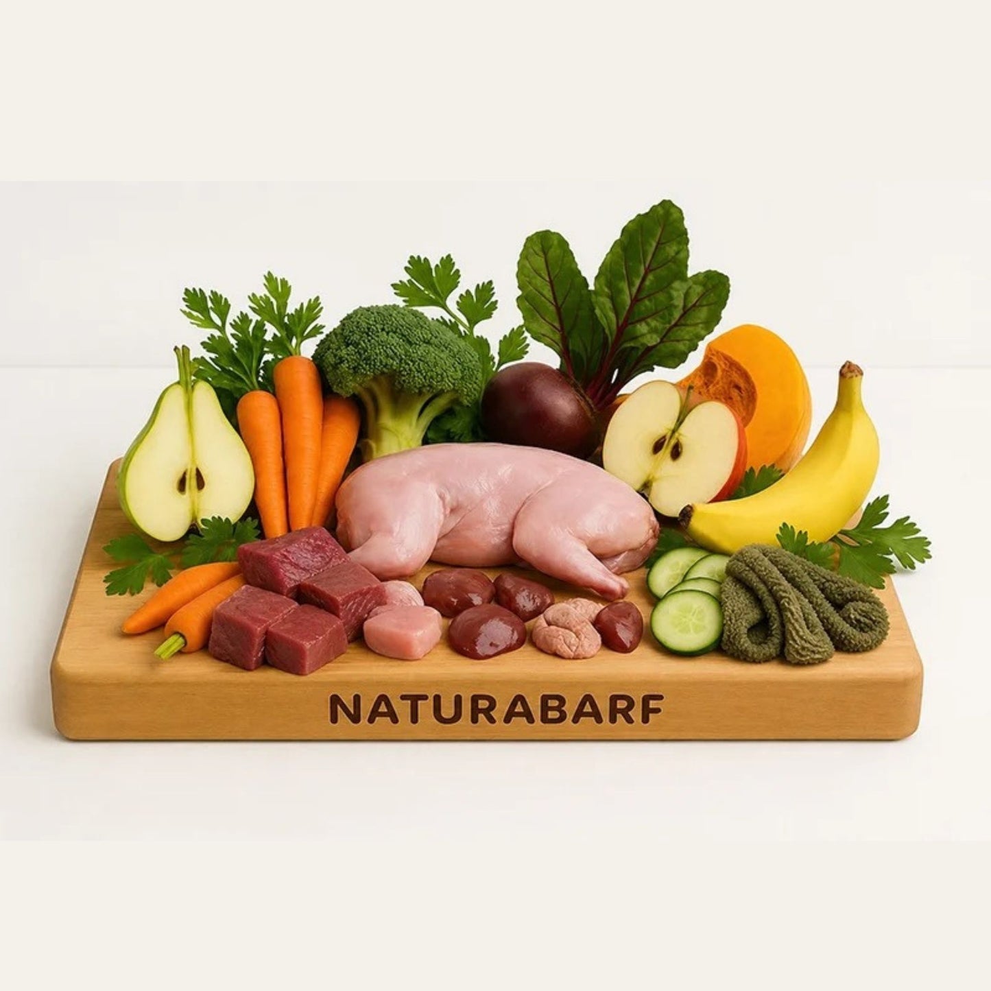 NATURABARF - MENÚ BARF MULTRIPROTEICO PREMIUM DE CONEJO Y CABALLO CON TERNERA PARA PERROS