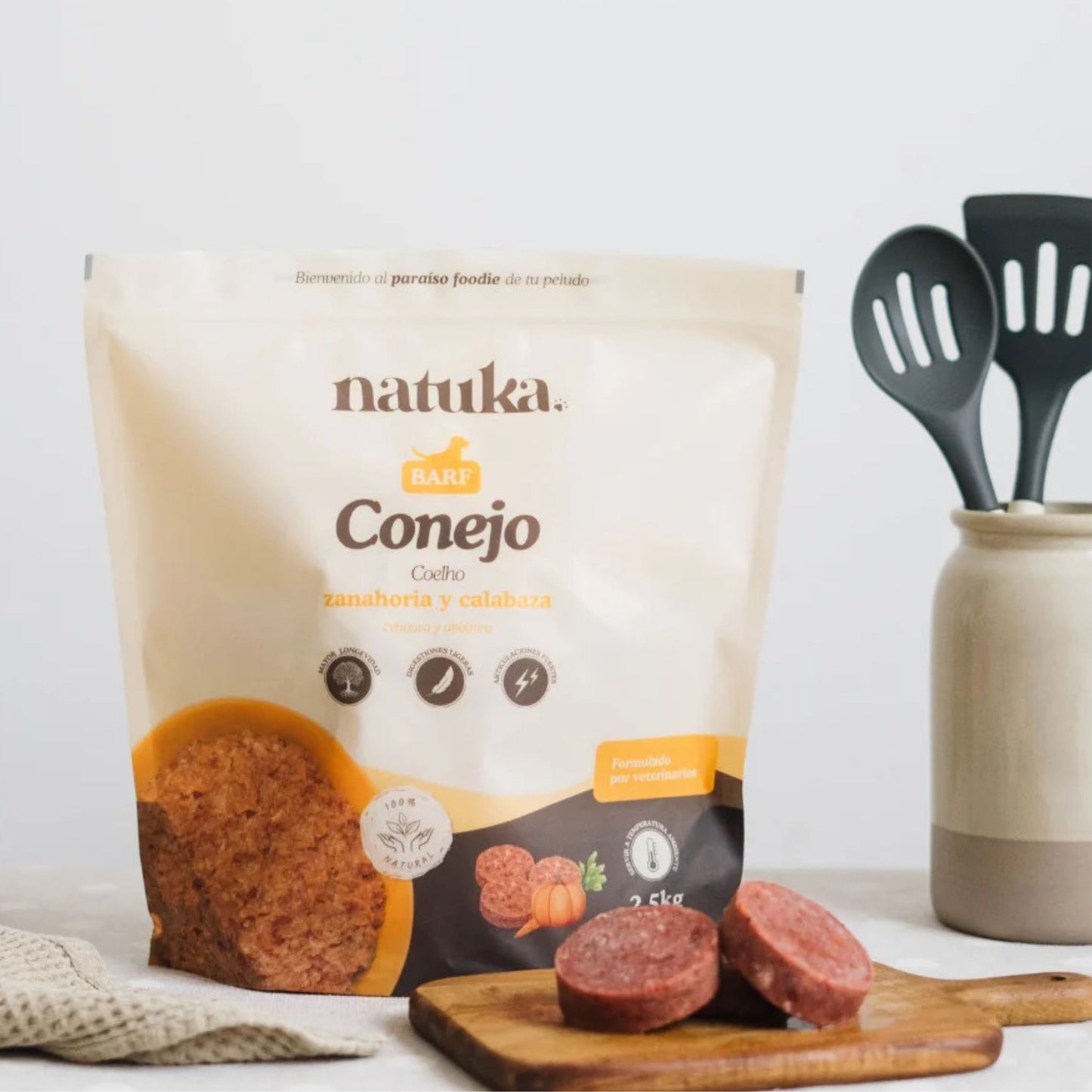 NATUKA - MENÚ BARF DE CONEJO PARA PERROS