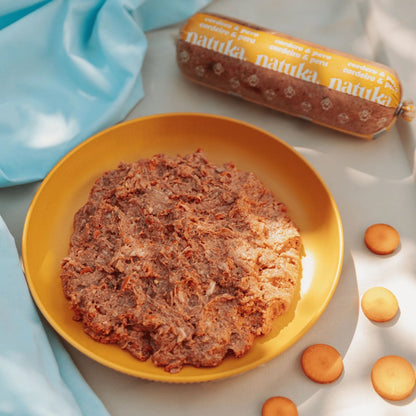 Natuka, menú de alimentación cruda BARF  elaborado cordero y pavo para perros de todas las edades y tamaños