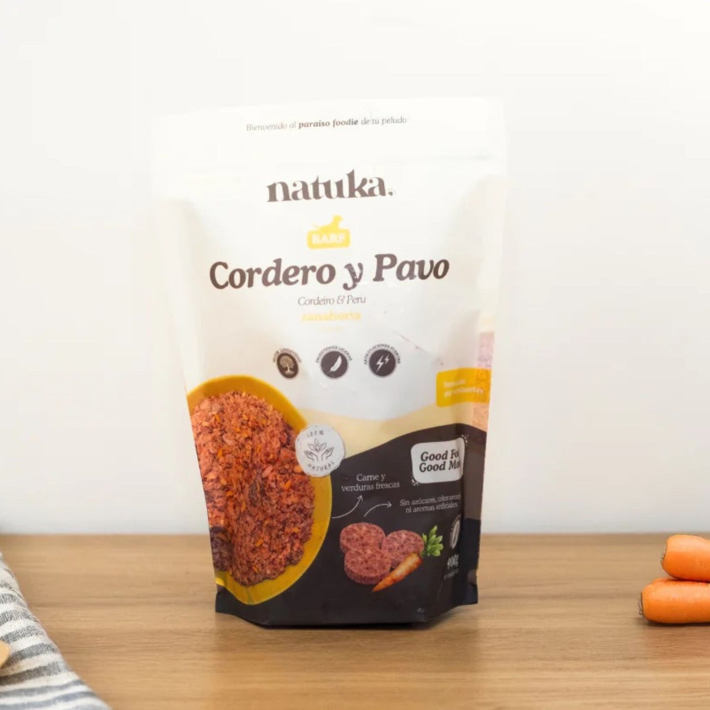NATUKA - MENÚ BARF DE PAVO Y CORDERO PARA PERROS