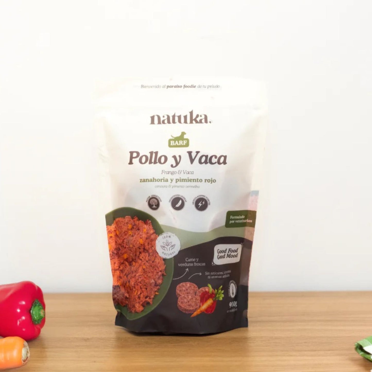 NATUKA - MENÚ BARF DE POLLO Y VACA PARA PERROS
