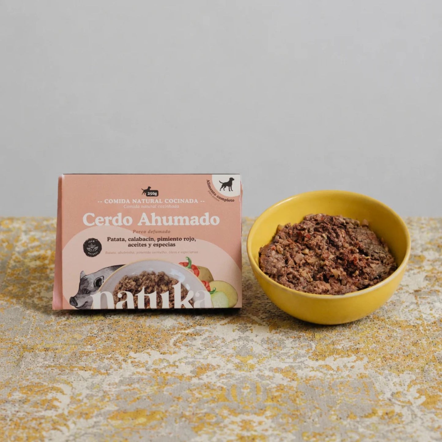 NATUKA - MENÚ COCINADO DE CERDO AHUMADO PARA PERROS