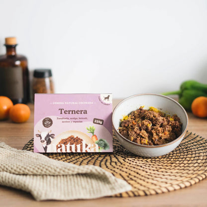 NATUKA - MENÚ COCINADO DE TERNERA PARA PERROS