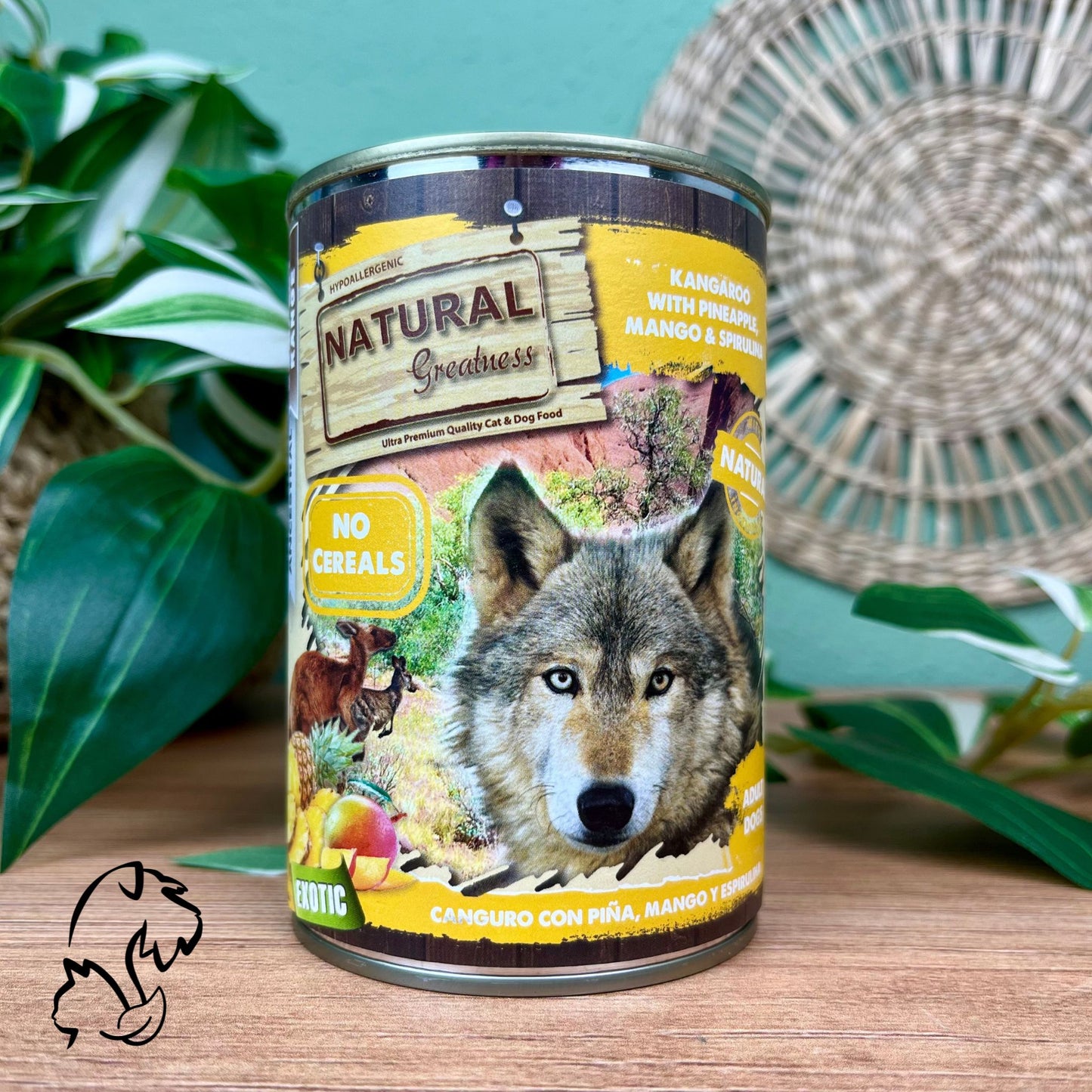 Natural Greatness Lata Completa De Canguro Con Piña Para Perros