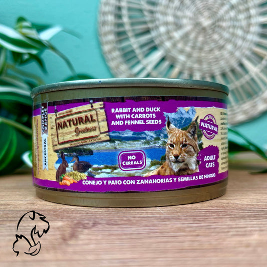 Natural Greatness Lata Completa De Conejo Y Pato Para Gatos