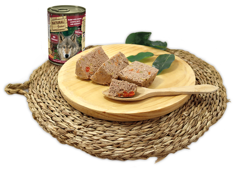 NATURAL GREATNESS - LATA DE CONEJO Y POLLO CON CIERVO PARA PERROS