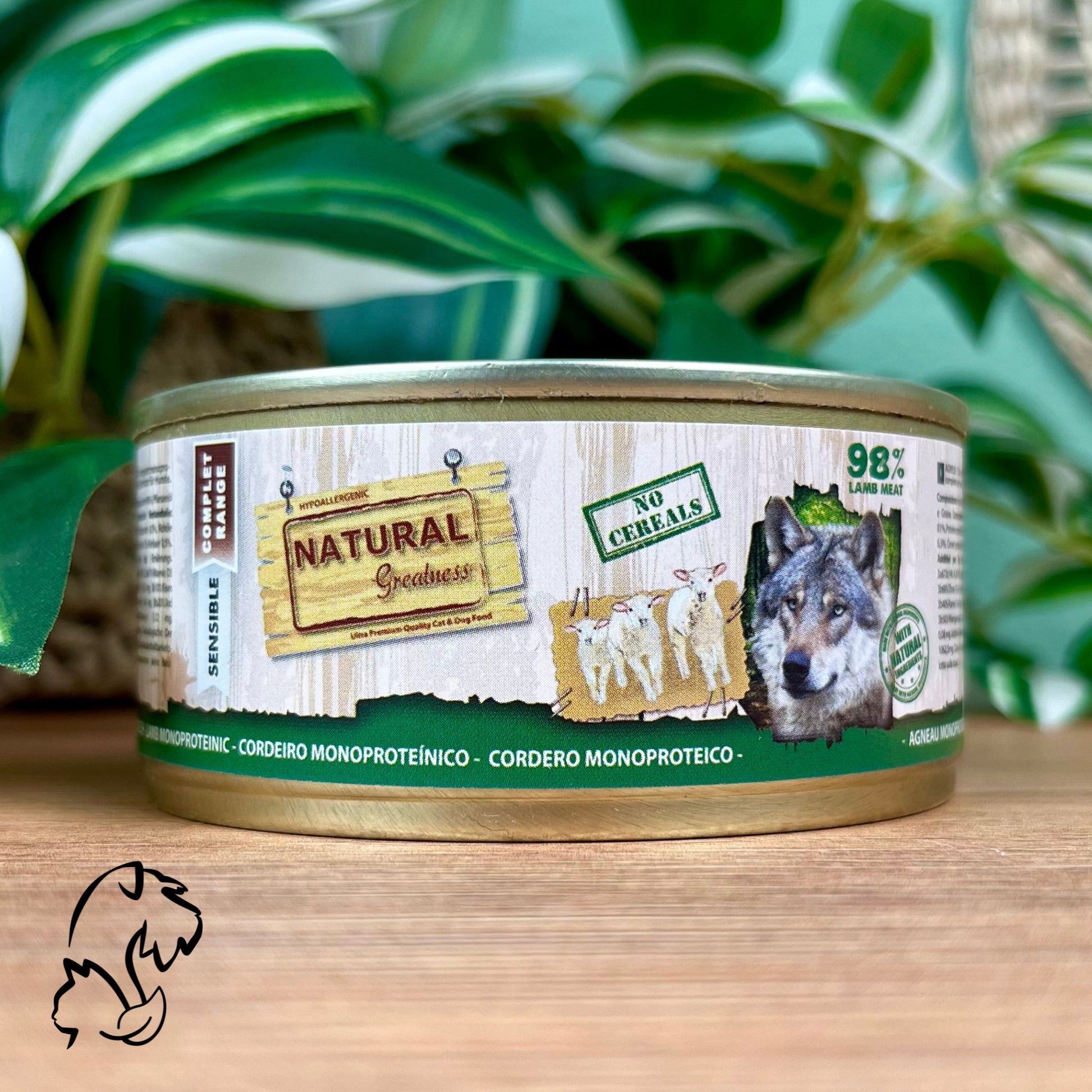 Natural Greatness Lata Completa De Cordero Monoproteico Para Perros 170g