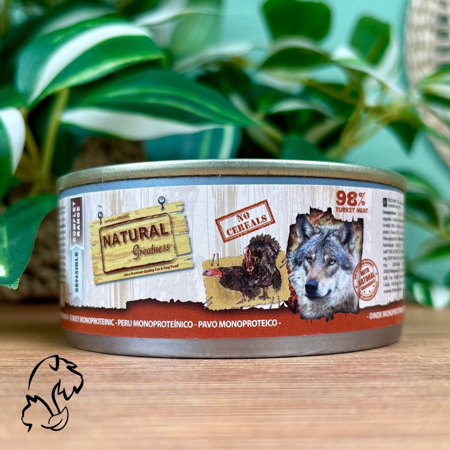 Natural Greatness Lata Completa De Pavo Monoproteico Para Perros 170g