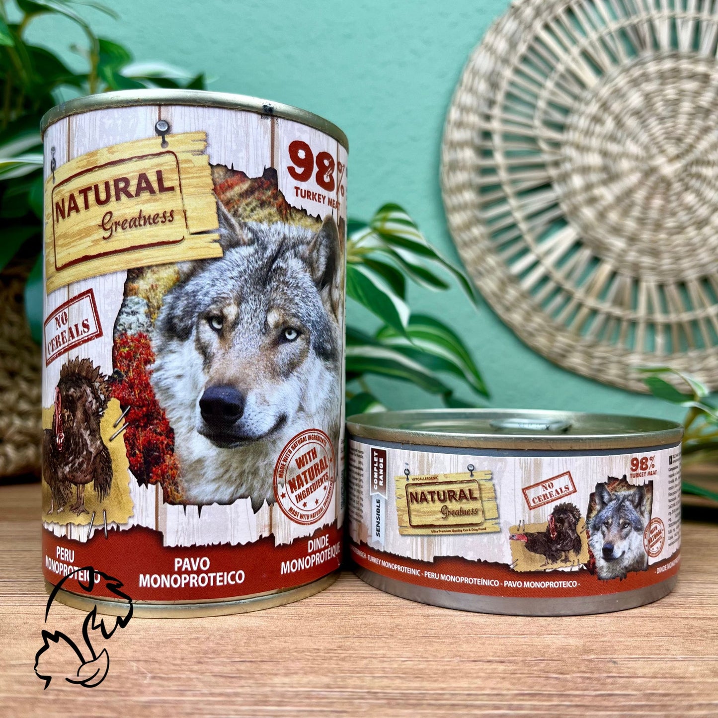 Natural Greatness Lata Completa De Pavo Monoproteico Para Perros