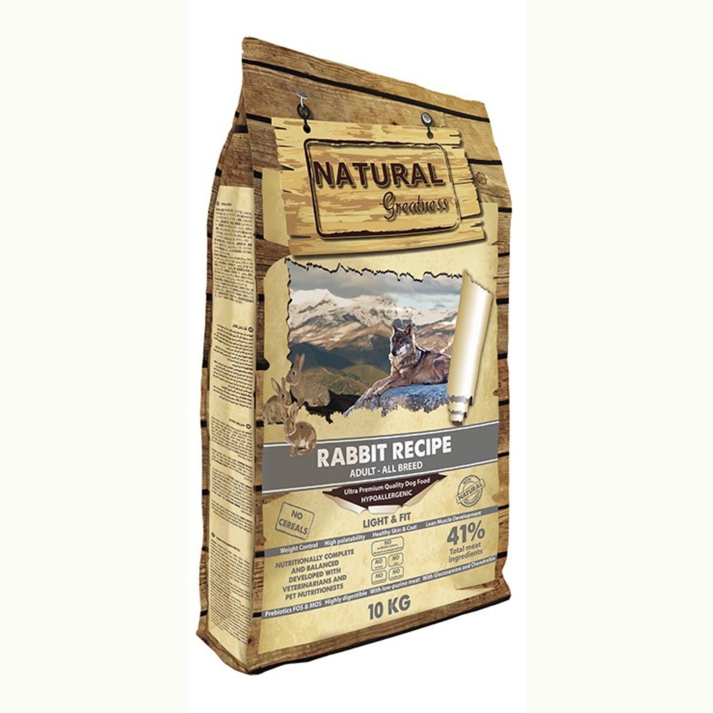 Natural Greatness, pienso monoproteico y sin cereales elaborado con conejo para perros