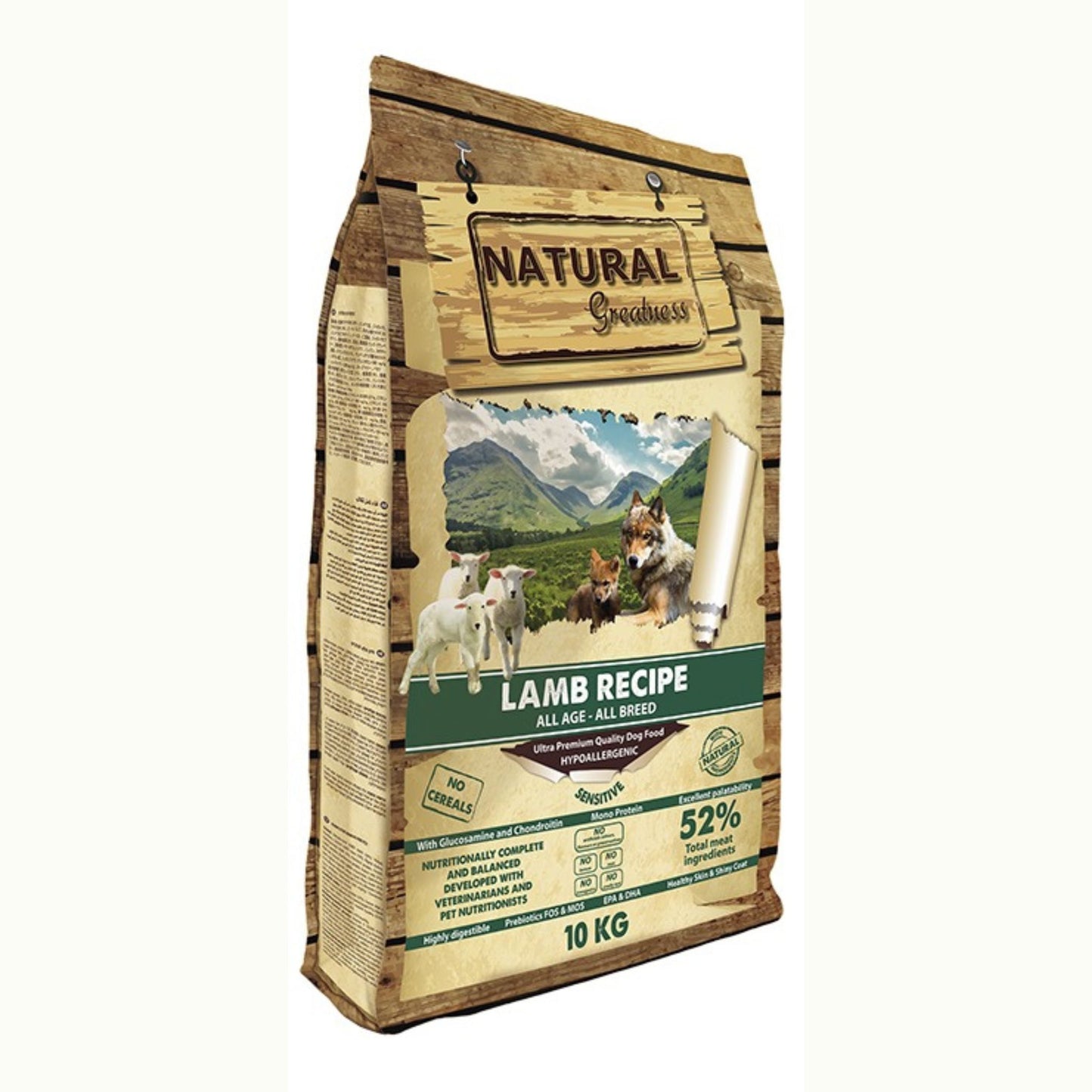 Natural Greatness, pienso monoproteico y sin cereales de cordero para perros de todas las edades