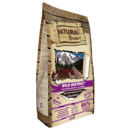 Natural Greatness, pienso sin cereales Wil Instinct de pollo, pavo y salmón para gatos de todas las edades