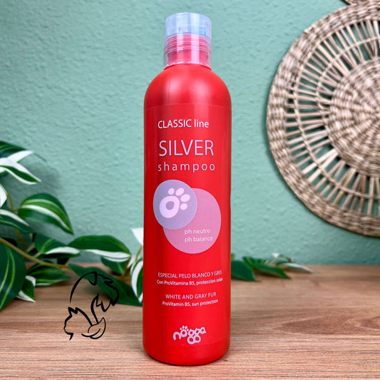 NOGGA - SILVER SHAMPOO - CHAMPÚ PARA PERROS DE PELO BLANCO