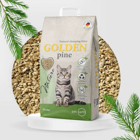 PET EARTH - GOLDEN PINE NATURE - ARENA DE PINO PARA GATOS