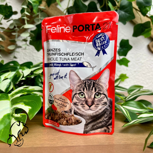 Porta 21 Sobre De Atún Con Ternera Para Gatos