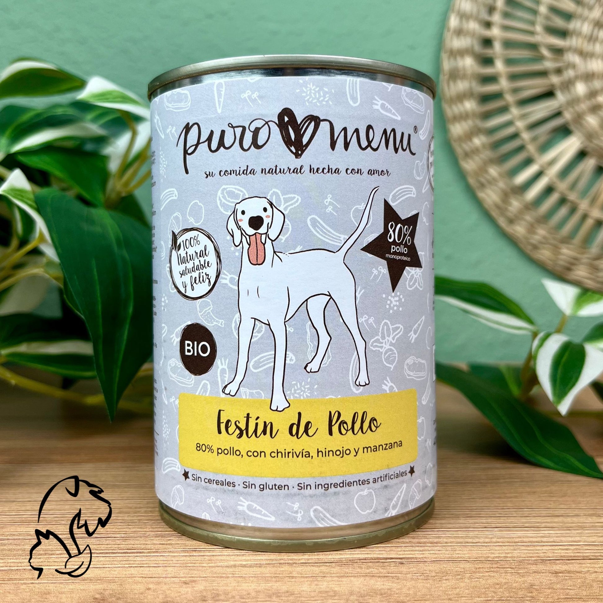 Puromenu Lata Festin De Pollo Bio Para Perros 400g