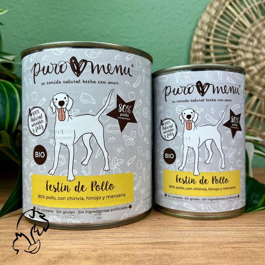 Puromenu Lata Festin De Pollo Bio Para Perros 