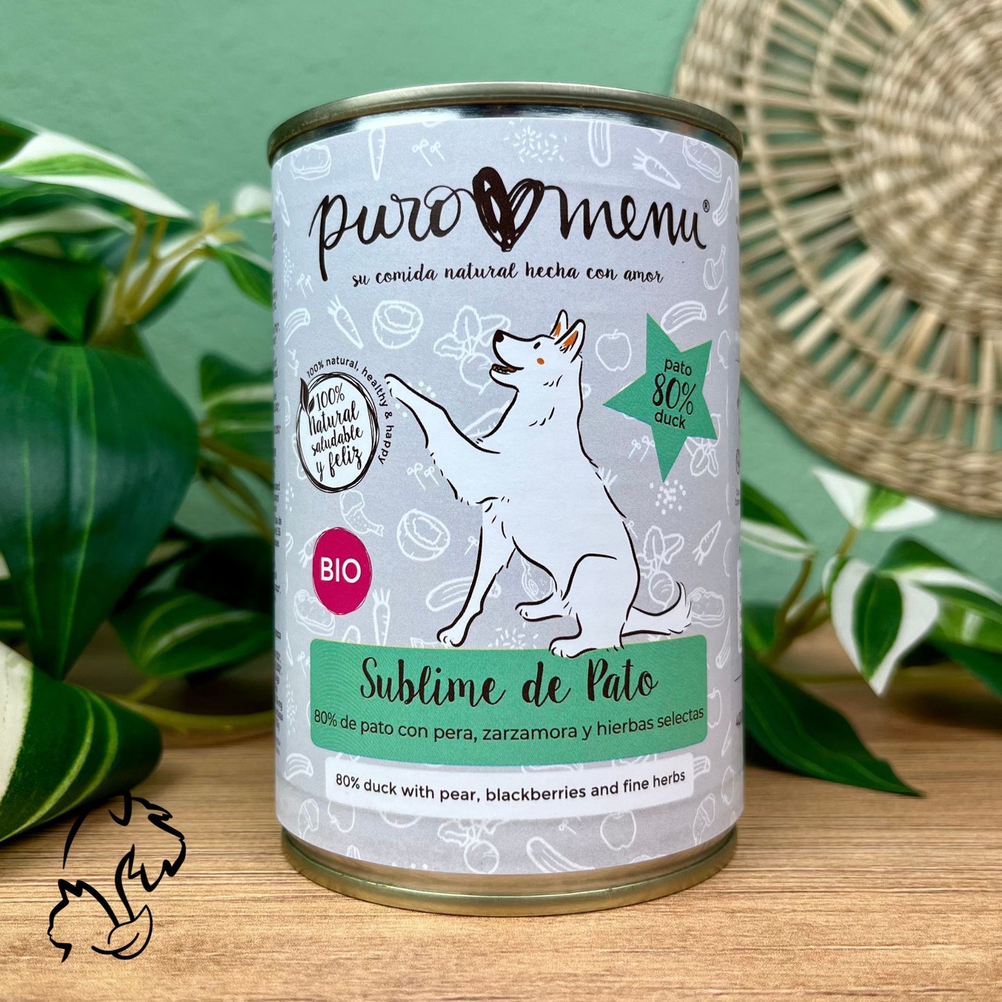 Puromenu Lata Sublime De Pato Bio Para Perros