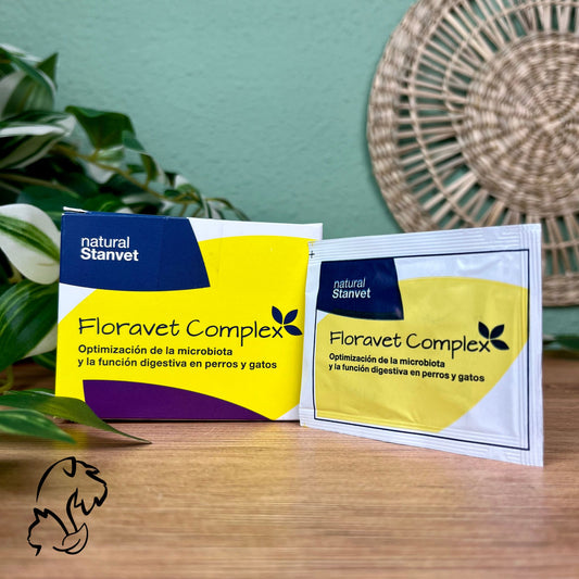 STANGEST - FLORAVET COMPLEX EN POLVO - SUPLEMENTO DIGESTIVO PARA PERROS Y GATOS