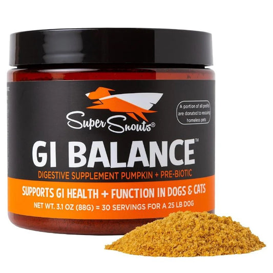SUPER SNOUTS - GI BALANCE - REGULADOR INTESTINAL PARA PERROS Y GATOS